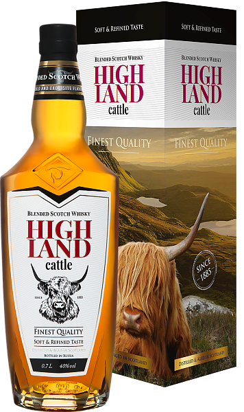 Виски Highland Cattle Blended Scotch Whisky (Подарочная упаковка), 0.7 л в Москве