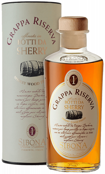 Sibona Grappa Riserva in botti da Sherry (Подарочная упаковка), 0.5 л в Москве