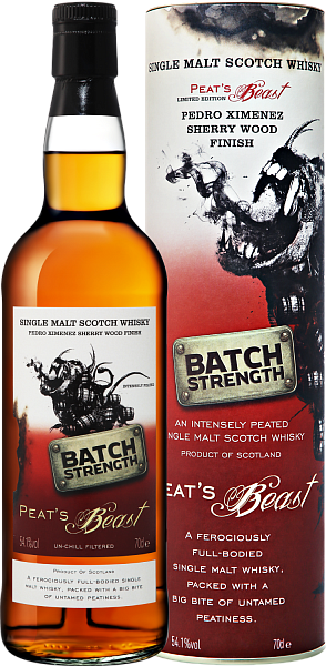 Peat’s Beast Pedro Ximenez Sherry Wood Finish Batch Strength Single Malt Scotch Whisky (Подарочная упаковка), 0.7 л в Москве
