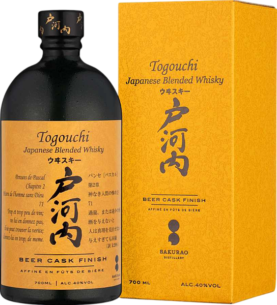 Togouchi Beer Cask Finish Blended Japanese Whisky (Подарочная упаковка), 0.7 л в Москве