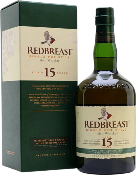 Redbreast Blended Irish Whiskey 15 y.o. (Подарочная упаковка), 0.7 л в Москве