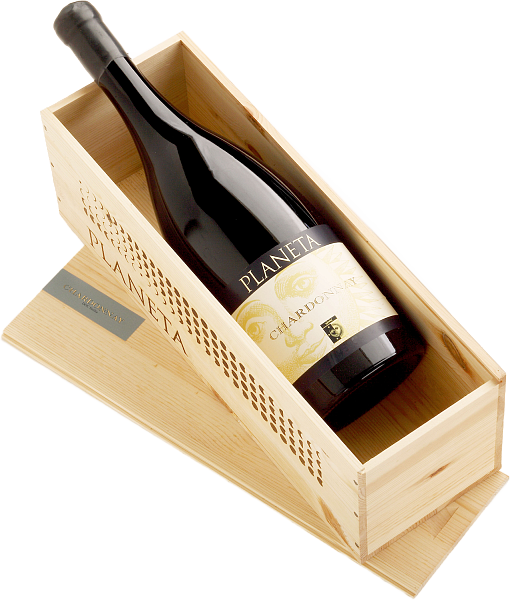 Вино Chardonnay Menfi DOC Planeta (wooden box), 3 л в Москве