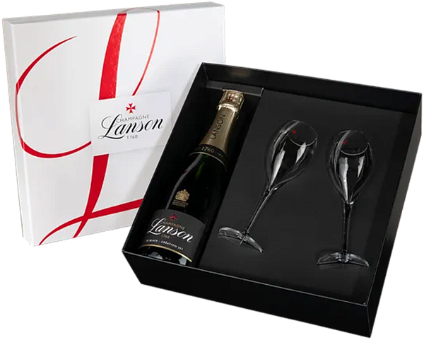 Lanson Le Black Creation Brut Champagne AOC (gift box+2 glasses), 0.75 л в Москве