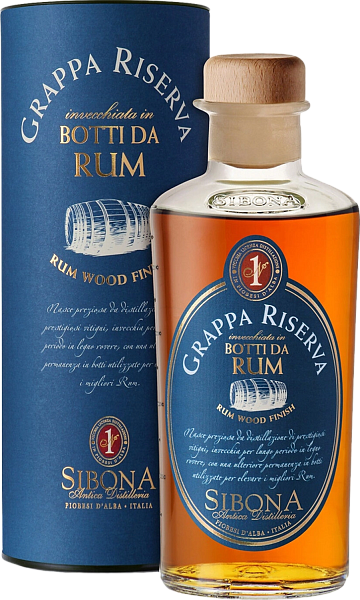 Sibona Grappa Riserva Rum Wood Finish (Подарочная упаковка), 0.5 л в Москве