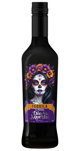 Текила La Pavesa Tequila Plata Dia de los Muertos Edition, 0.5 л в Москве