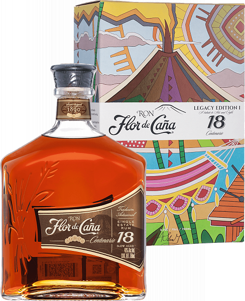 Flor de Cana 18 Centenario Licorera de Nicaragua (Подарочная упаковка), 0.75 л в Москве