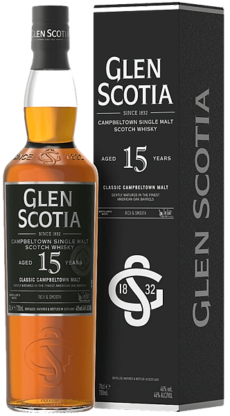 Glen Scotia Campbeltown 15 Y.O. Single Malt Scotch Whisky (Подарочная упаковка), 0.7 л в Москве