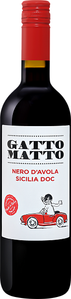 Gatto Matto Nero d’Avola Sicilia DOC Villa Degli Olmi, 0.75 л в Москве