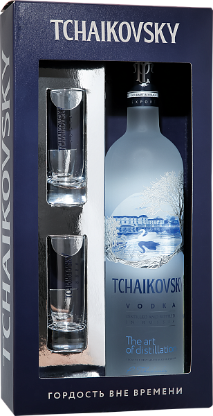 Водка Tchaikovsky (gift box with two shots), 0.7 л в Москве