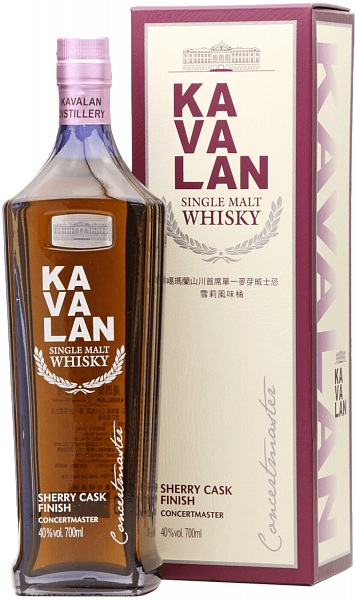 Kavalan Concertmaster Sherry Cask Finish Single Malt Whisky (Подарочная упаковка), 0.7 л в Москве