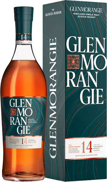 Glenmorangie The Quinta Ruban Single Malt Scotch Whisky 14 y.o. (Подарочная упаковка), 0.7 л в Москве