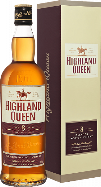 Highland Queen Blended Scotch Whisky 8 y.o. (Подарочная упаковка), 0.7 л в Москве