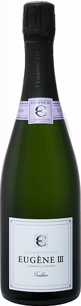 Игристое вино Eugene III Tradition Brut Champagne АOC Coopérative Vinicole de la Région de Baroville, 0.75 л в Москве